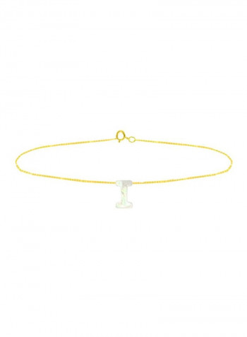 18 Karat Gold I Letter Jewellery Set