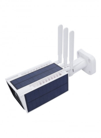 Outdoor Solar Powered Security Camera With 64GB TF Card And 3.0 Card Reader white