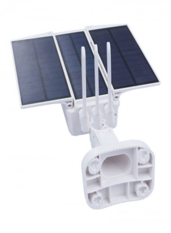 Outdoor Solar Powered Security Camera With 64GB TF Card And 3.0 Card Reader white