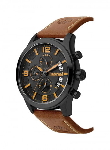 Men's Leather Analog Wrist Watch T TBL15633JSB-02