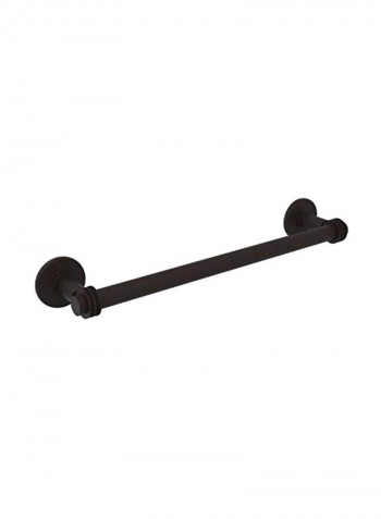 Continental Collection Dotted Detail Towel Bar Black 36inch