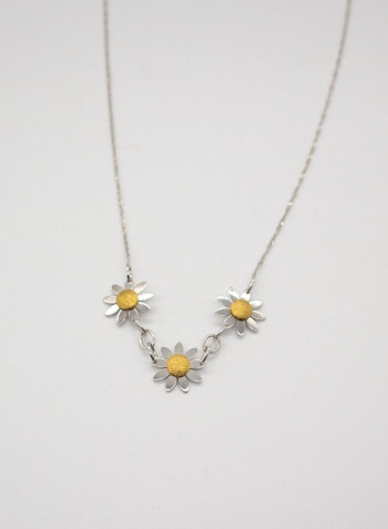 Flower Model Gold Necklace