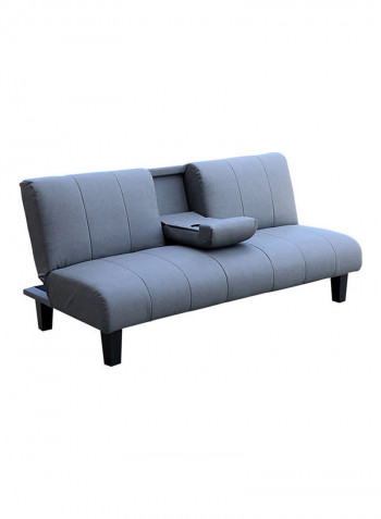 3-Seater Laze Sofabed Grey 183x89x85cm