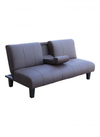 3-Seater Laze Sofabed Grey 184x89x85cm