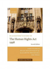 Blackstone's Guide To The Human Rights Act 1998 Paperback 7