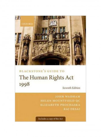 Blackstone's Guide To The Human Rights Act 1998 Paperback 7