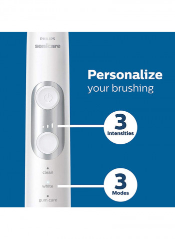 Sonicare Protectiveclean 6100 Rechargeable Electric Toothbrush, Hx6877/21 White