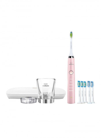 Diamond Clean Electric Toothbrush Set White/Pink