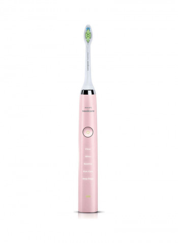 Diamond Clean Electric Toothbrush Set White/Pink