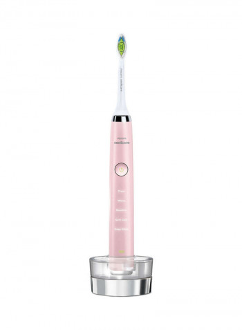 Diamond Clean Electric Toothbrush Set White/Pink
