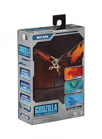 Godzilla 2019 Mothra Action Figure 9X6X3inch