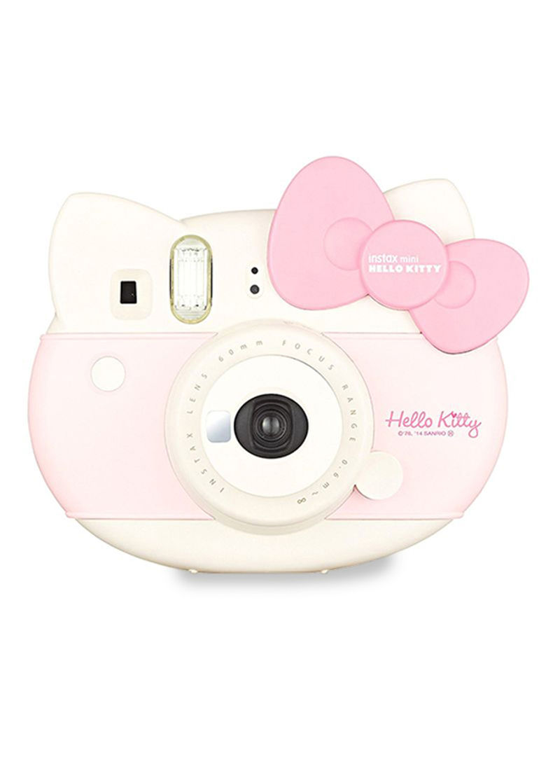 Instax Mini Hello Kitty Instant Camera With Shoulder Strap, 1 Film And Stickers