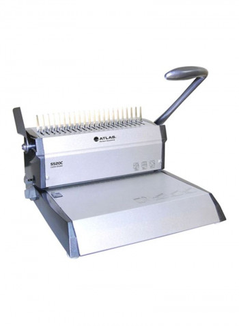 Manual Comb Binding Machine Silver