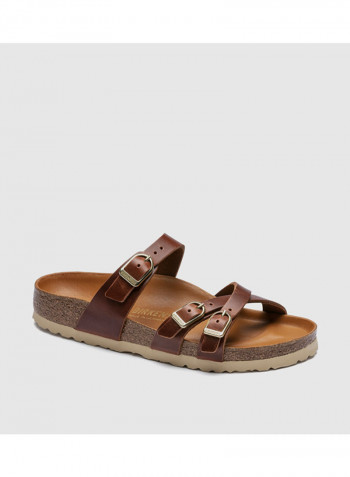 Comfortable Franca Slides Tan