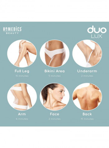 Duo Lux 3-In-1 Shaver Bundle أبيض/وردي/رمادي 345غم