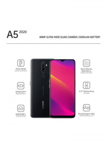 A5 (2020) Dual SIM Mirror Black 128GB 4GB RAM 4G LTE