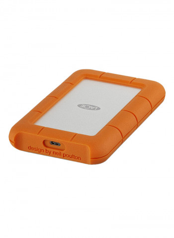 Rugged USB-C Mobile Drive 4TB Orange