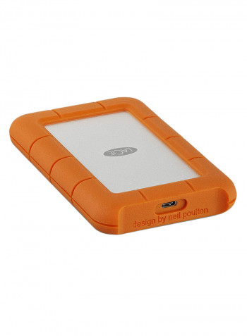 Rugged USB-C Mobile Drive 4TB Orange