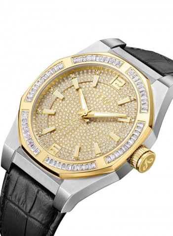 Men's Apollo 0.10 Ctw Diamond Stainless Steel Watch J6350E