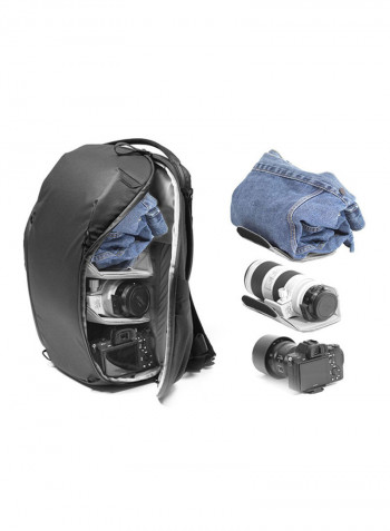 Everyday Zippered Backpack V2 20L Black