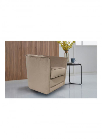 Sia Swivel Chair Beige 73.7 x 77.5cm