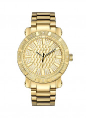 Men's 562 0.12 Ctw Diamond 18K Gold-Plated Stainless-Steel Watch Jb-6225-M