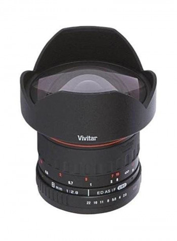 Fisheye Lens For Canon Camera Black