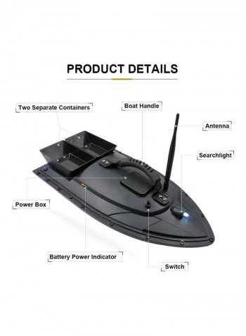 Remote Control Fishing Bait Boat 500x270x200millimeter