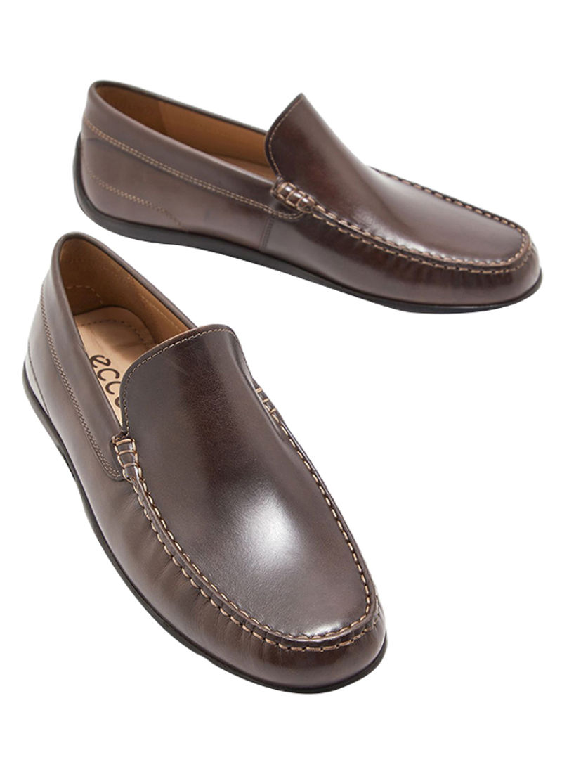 Classic Moc 2.0 Antic Calf Pull-On Loafers Coffee