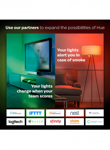 Hue Bluetooth LED Smart Bulb - Starter Kit - White & Colour Ambiance