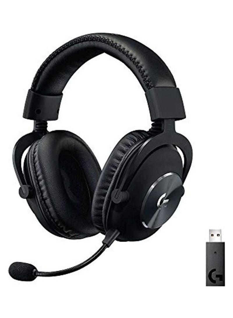 Logitech G PRO X Wireless Lightspeed Gaming Headset with  VO!CE Mic Filter Tech, 50 mm PRO-G Drivers, and DTS Headphone:X 2.0 Surround SoundFor PS4/PS5/XOne/XSeries/NSwitch/PC Black