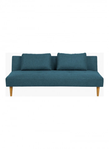 Sofa Bed With Two Cushions Blue 179.5 x 100cm