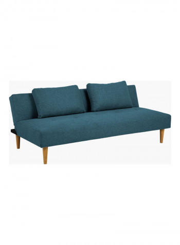Sofa Bed With Two Cushions Blue 179.5 x 100cm