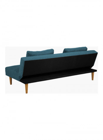 Sofa Bed With Two Cushions Blue 179.5 x 100cm