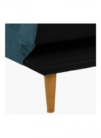 Sofa Bed With Two Cushions Blue 179.5 x 100cm