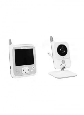 2-Piece Babyline 7.1 Video Baby Monitor - White