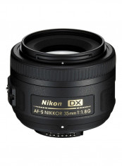AF-S DX NIKKOR 35mm f/1.8G Lens For Nikon DSLR Cameras Black