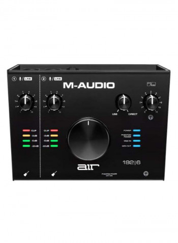 Air 192X6-2-In/2-Out 24/192 USB Audio/Midi Interface Black
