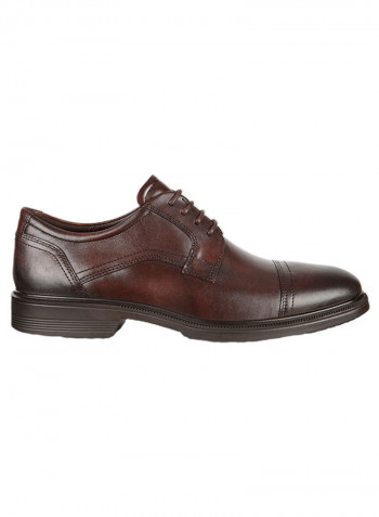 Lisbon Cap Toe Tie Lace-Up Shoes Brown