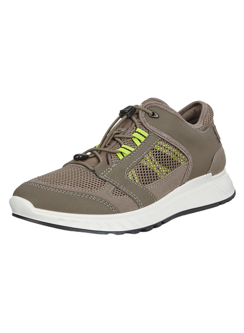 Exostride Lace-Up Sneakers Warm Grey