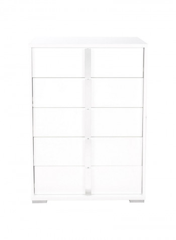 Picasso 5-Drawer Chest White