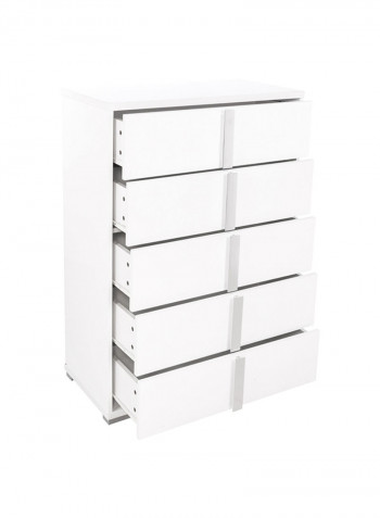 Picasso 5-Drawer Chest White