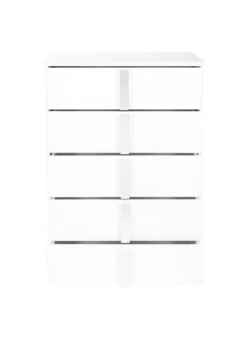 Picasso 5-Drawer Chest White