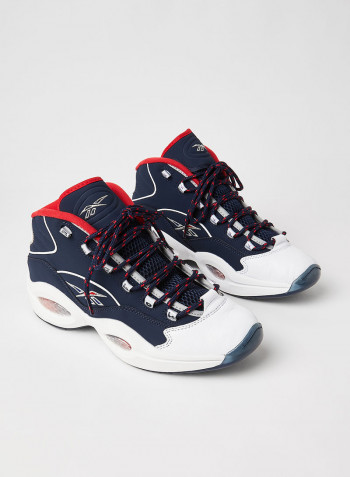 Question Mid Basketball Shoes Navy