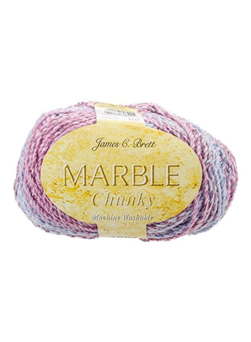 Marble Chunky Yarn 70 Grey Raspberry 341yard