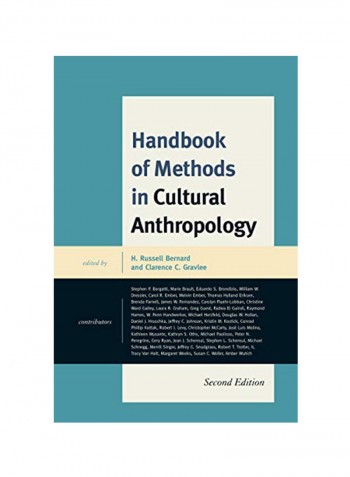 Handbook Of Methods In Cultural Anthropology Hardcover 2