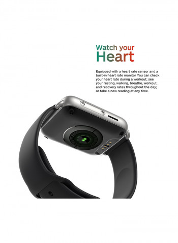 Bt Heart Rate Smartwatch Silver