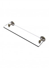Tango Collection Vanity Beveled Edges Glass Shelf Clear/Gold 22inch