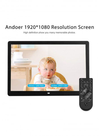 Digital Photo Frame 17inch Black