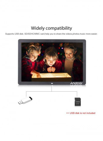 Digital Photo Frame 17inch Black